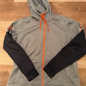 Nike Gray and Orange Dri-FIT Jacket - women’s large